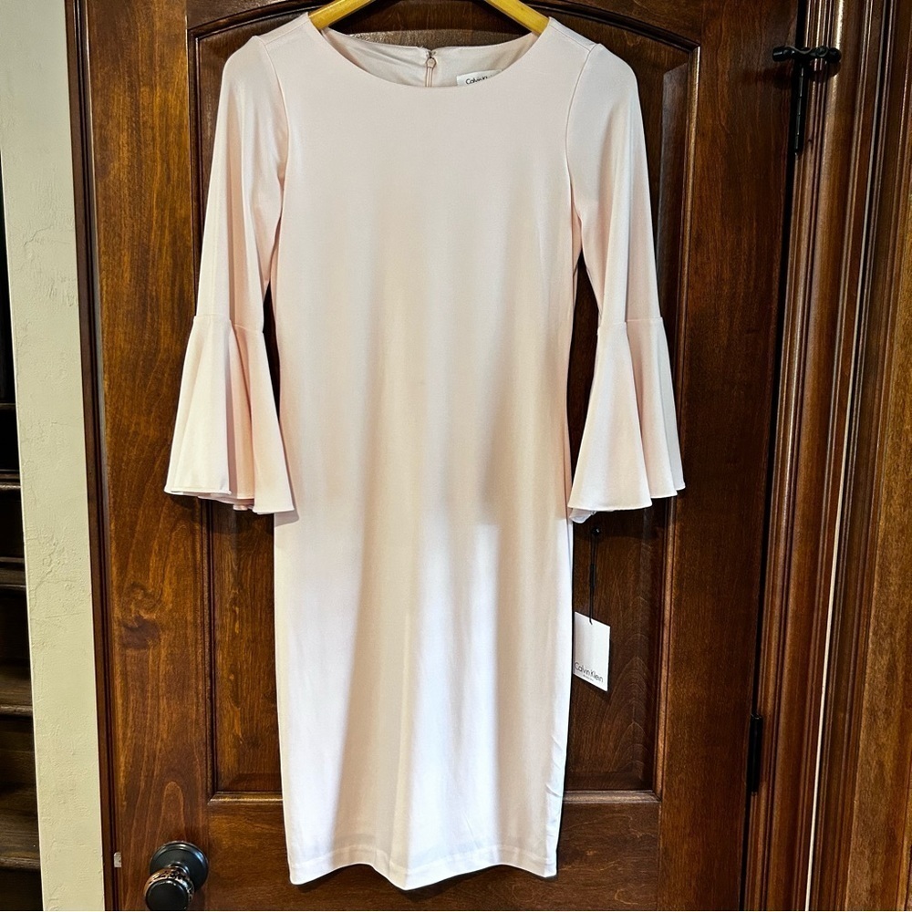 Calvin Klein Pink Long Sleeve Dress